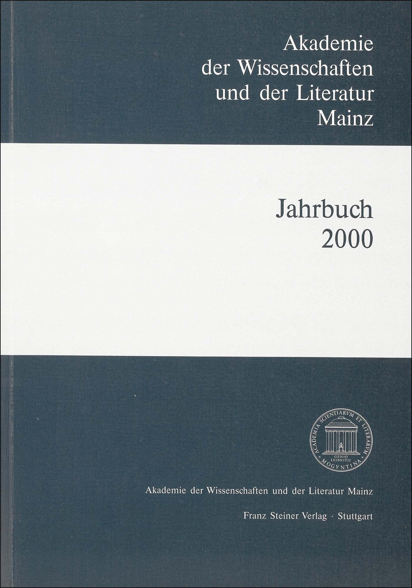 Book cover: Akademie der Wissenschaften und der Literatur Mainz – Jahrbuch 51 (2000)