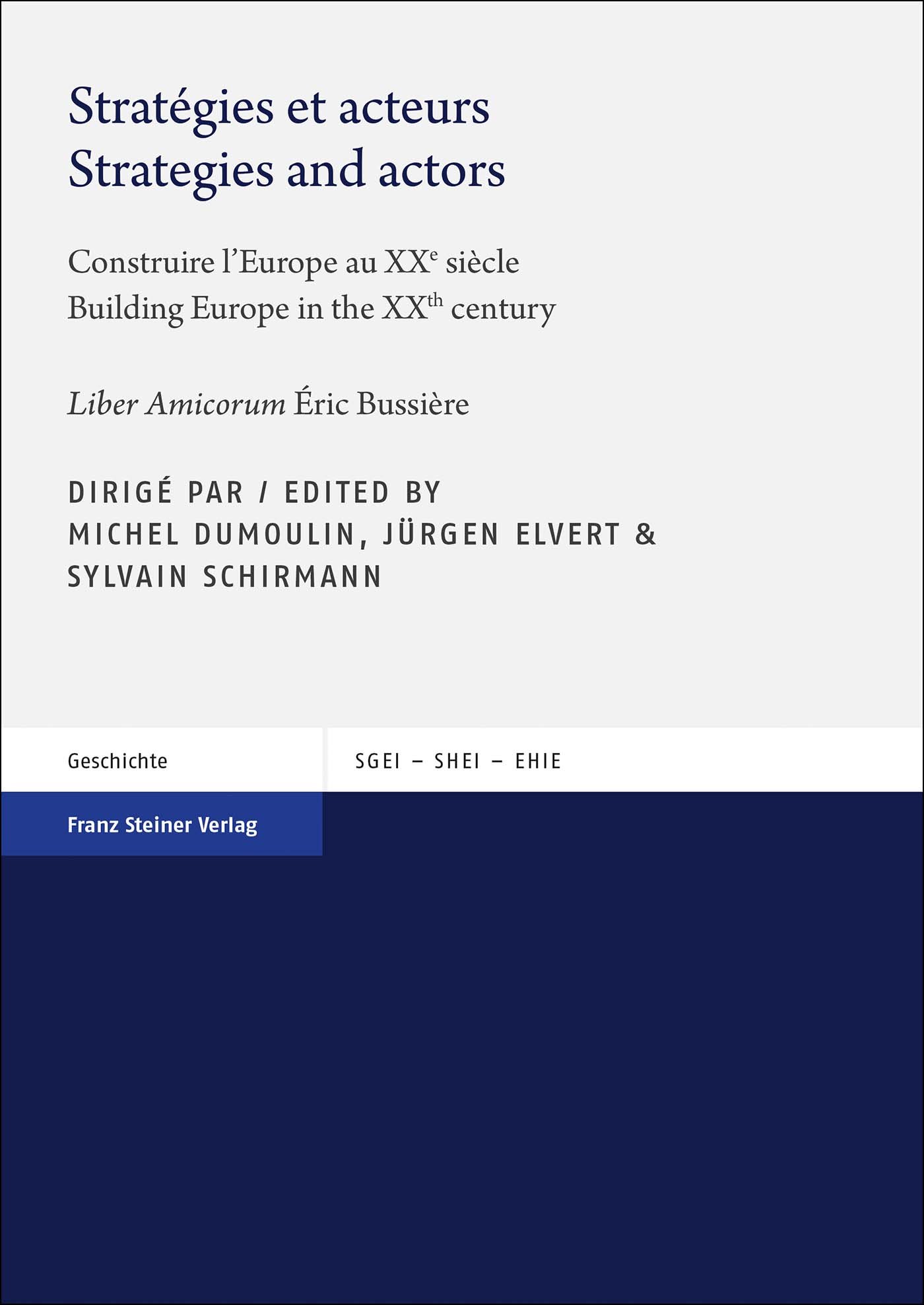 Book cover: Stratégies et acteurs / Strategies and actors