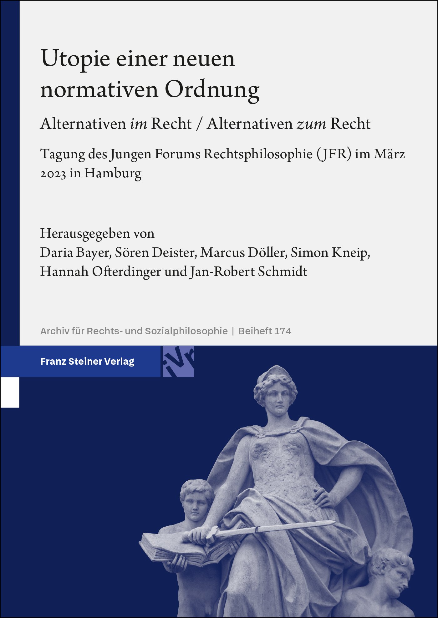 Book cover: Utopie einer neuen normativen Ordnung