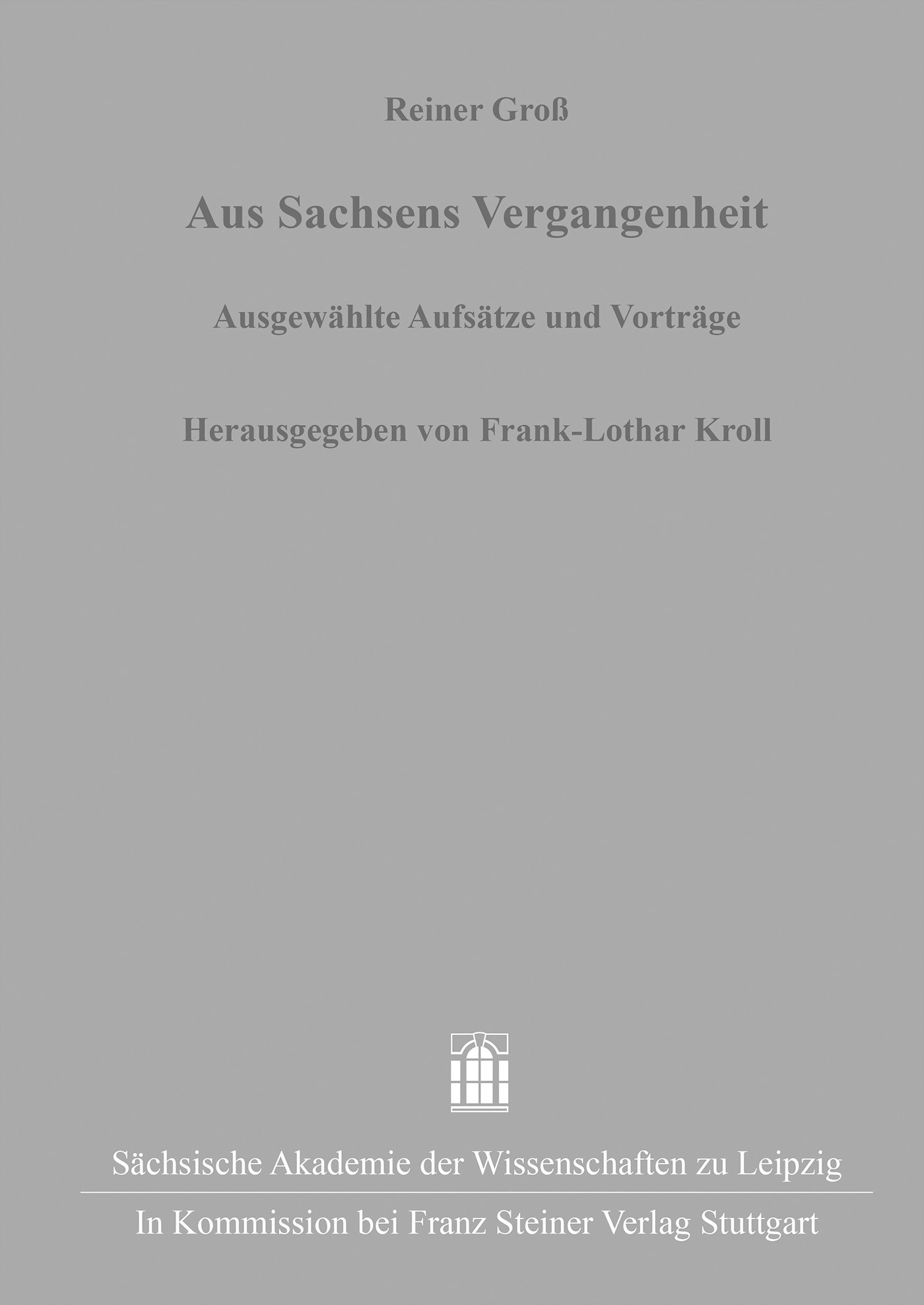 Book cover: Aus Sachsens Vergangenheit