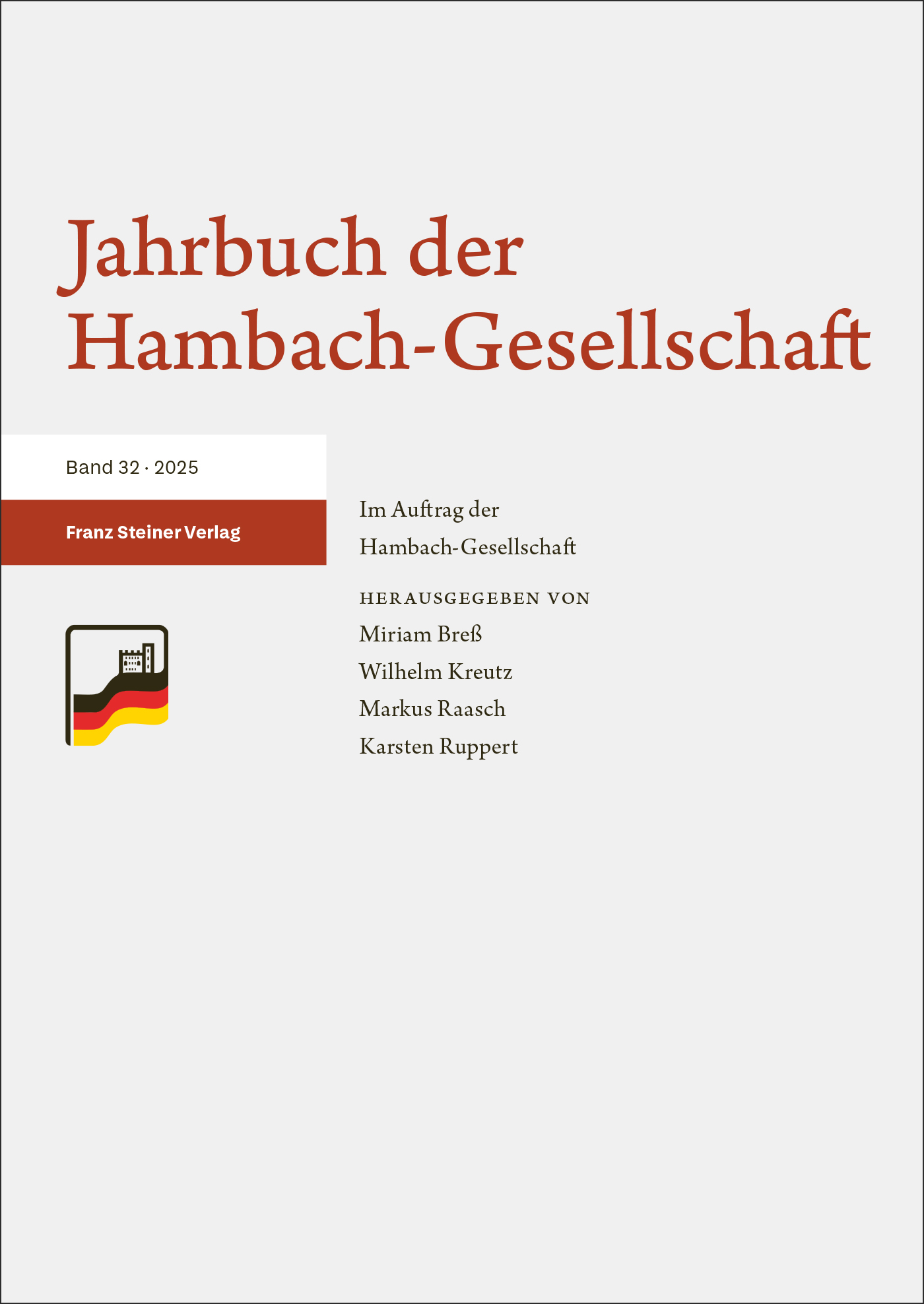 Book cover: Jahrbuch der Hambach-Gesellschaft 32 (2025)