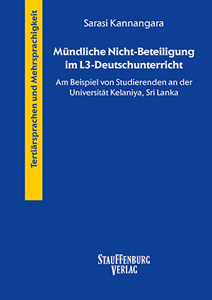 Book cover: Mündliche Nicht-Beteiligung im L3-Deutschunterricht