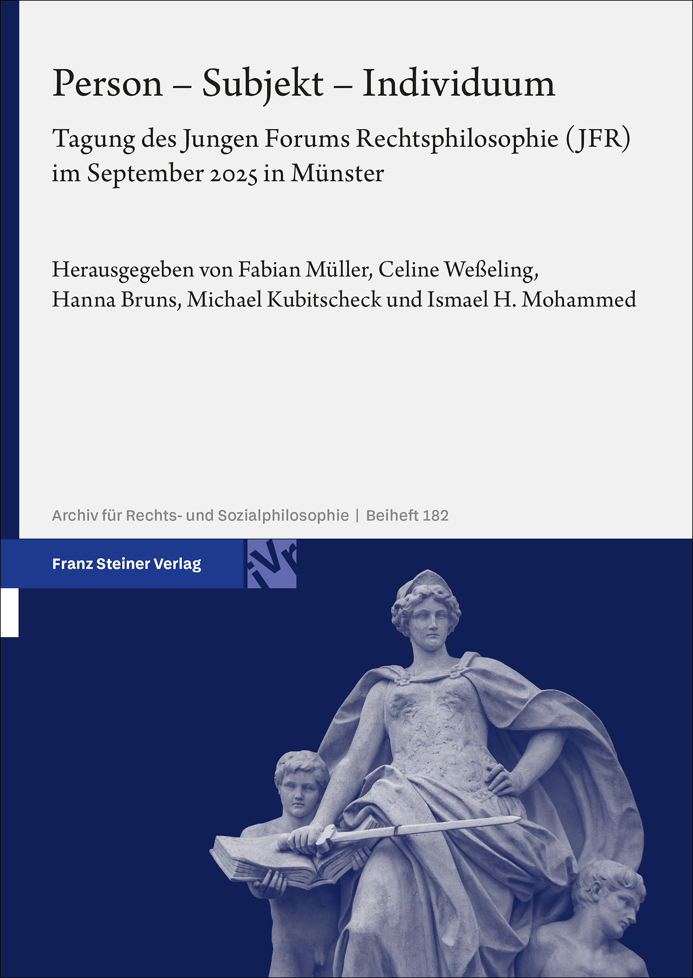 Book cover: Person – Subjekt – Individuum