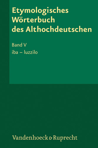 Book cover: Etymologisches Wörterbuch des Althochdeutschen, Band 5
