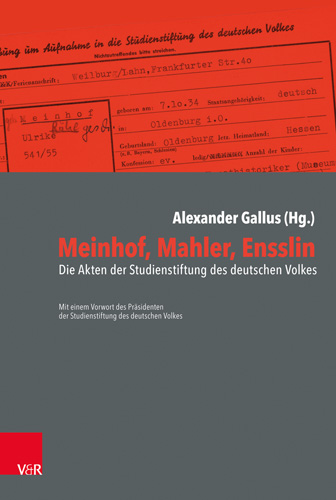 Book cover: Meinhof, Mahler, Ensslin