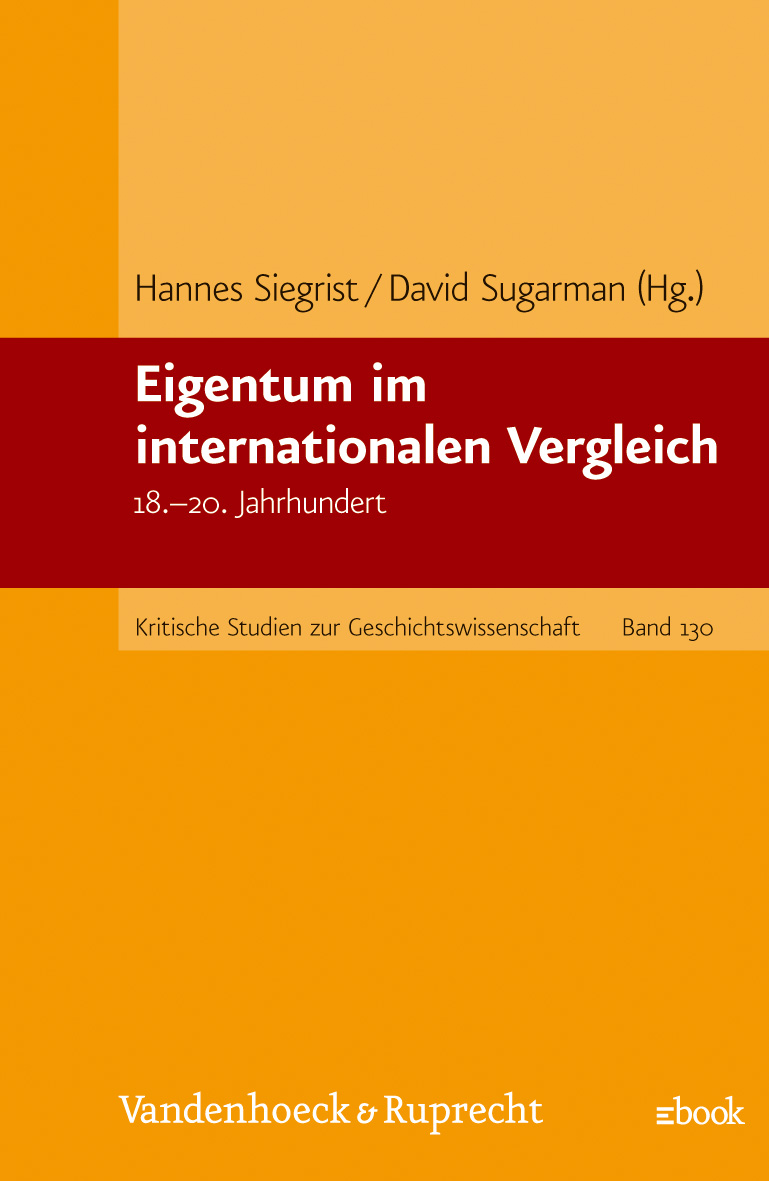 Book cover: Eigentum im internationalen Vergleich