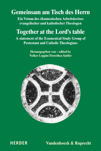 Book cover: Gemeinsam am Tisch des Herrn / Together at the Lord’s table