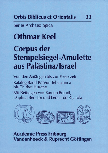 Book cover: Corpus der Stempelsiegel-Amulette aus Palästina/Israel