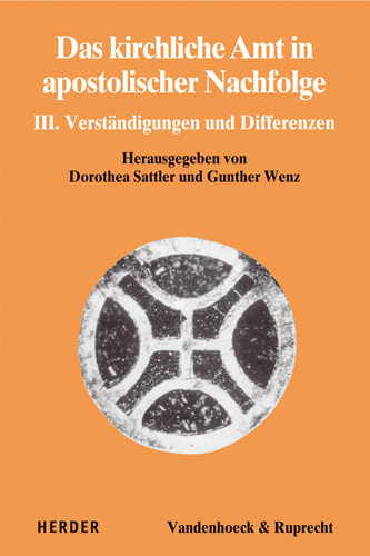 Book cover: Das kirchliche Amt in apostolischer Nachfolge