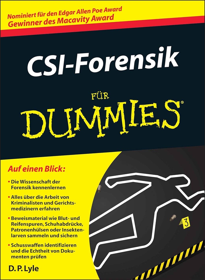 Book cover: CSI-Forensik für Dummies