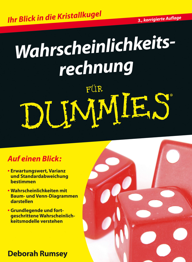 Book cover: Wahrscheinlichkeitsrechnung für Dummies