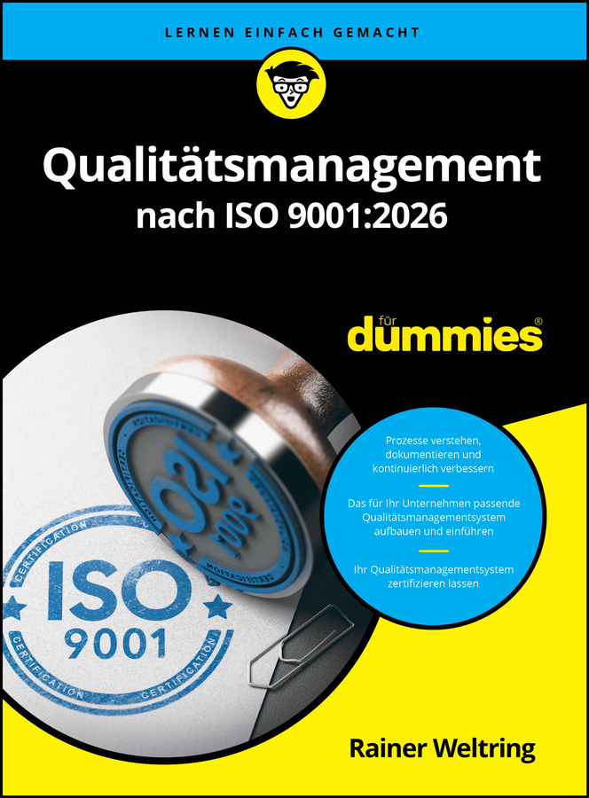 Book cover: Qualitätsmanagement nach ISO 9001:2026 für Dummies