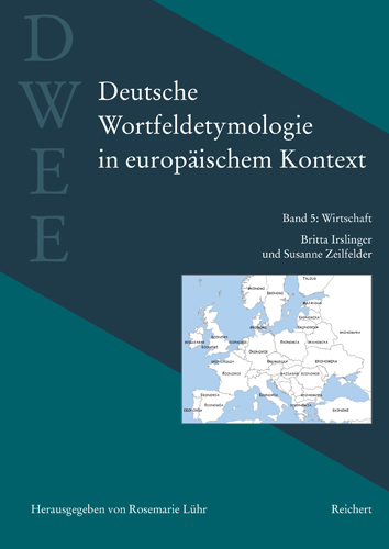 Book cover: Deutsche Wortfeldetymologie in europäischem Kontext (DWEE)