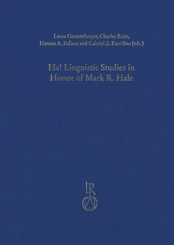 Book cover: Ha! Linguistic Studies in Honor of Mark R. Hale
