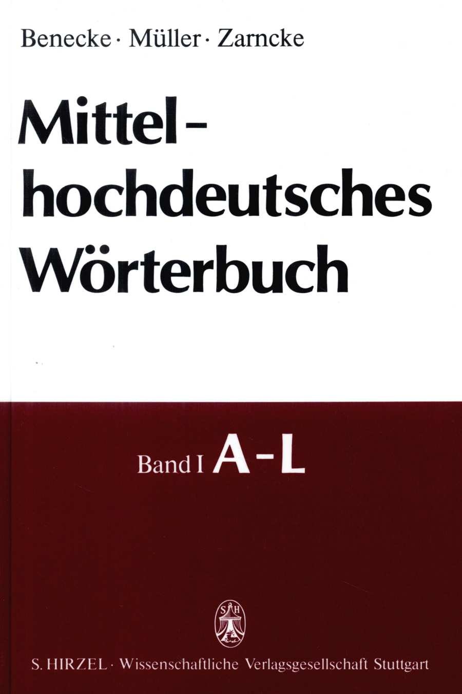 Book cover: Mittelhochdeutsches Wörterbuch