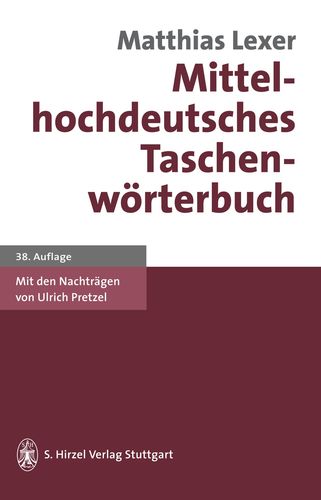 Book cover: Mittelhochdeutsches Taschenwörterbuch
