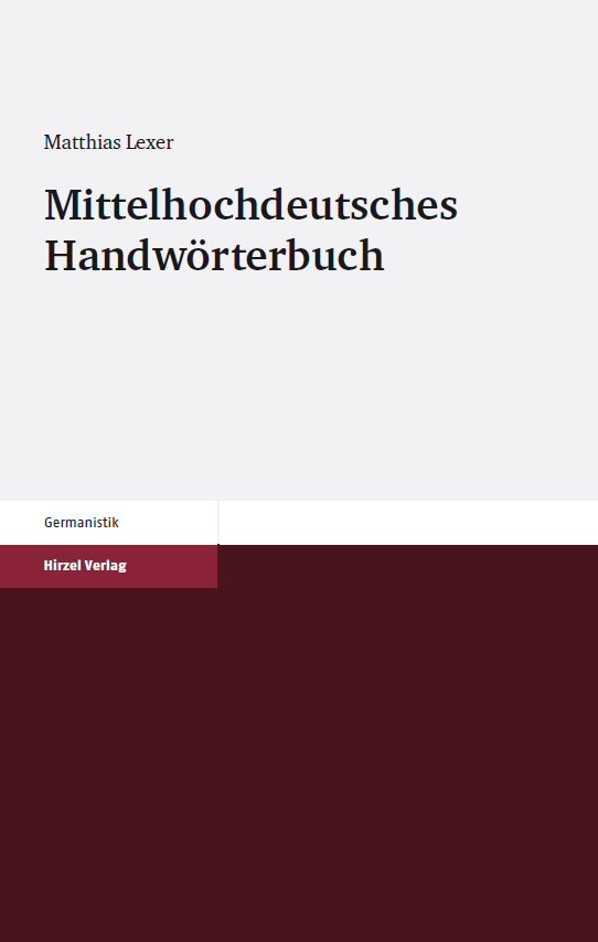 Book cover: Mittelhochdeutsches Handwörterbuch Bibliotheksausgabe
