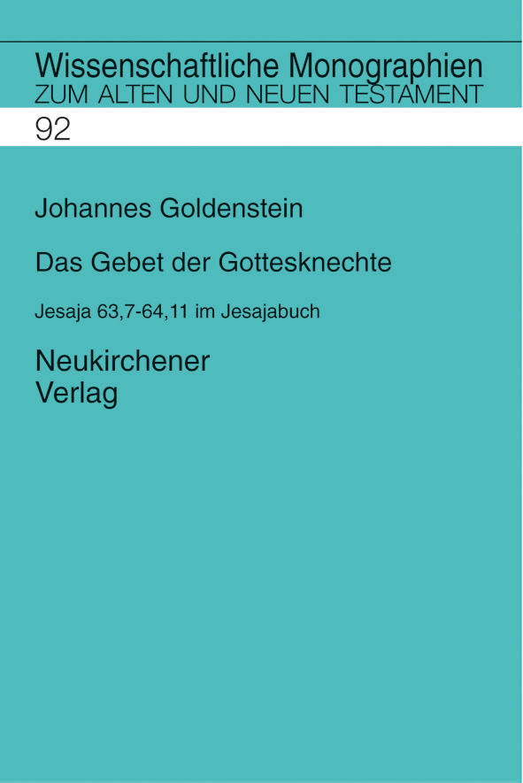 Book cover: Das Gebet der Gottesknechte