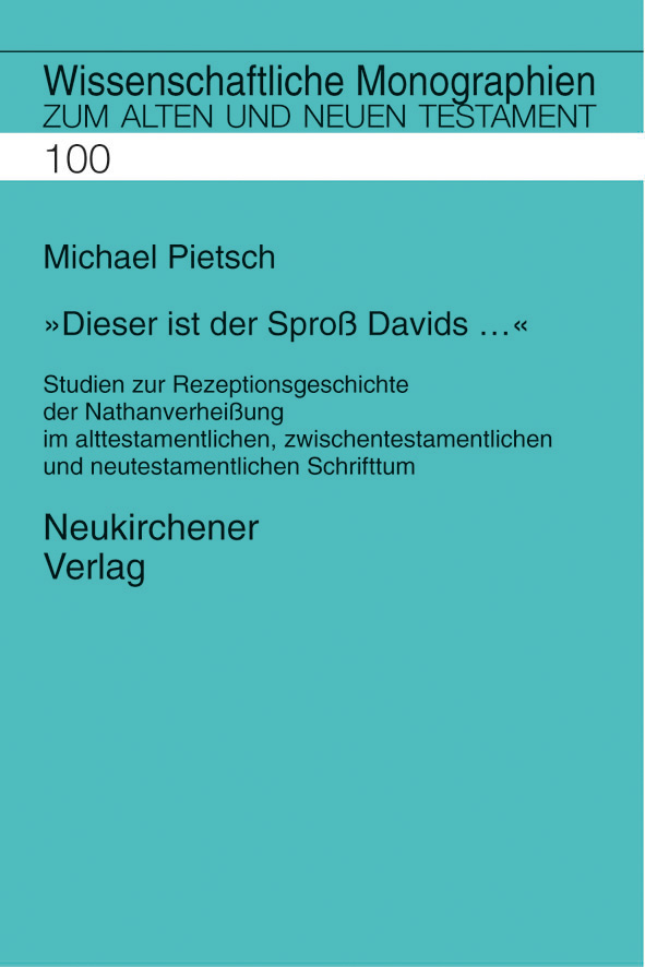 Book cover: Dieser ist der Spross Davids …