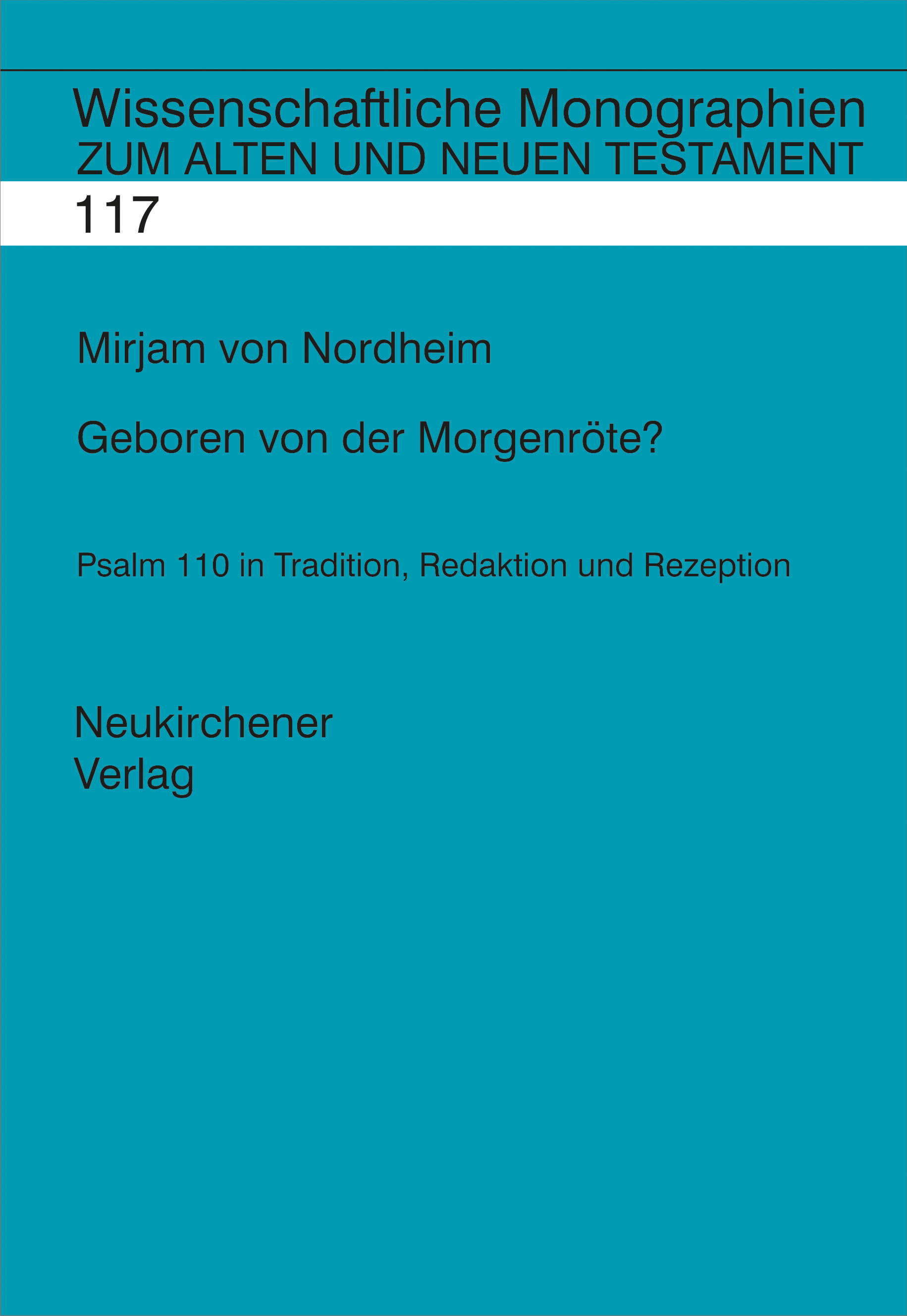 Book cover: Geboren von der Morgenröte?