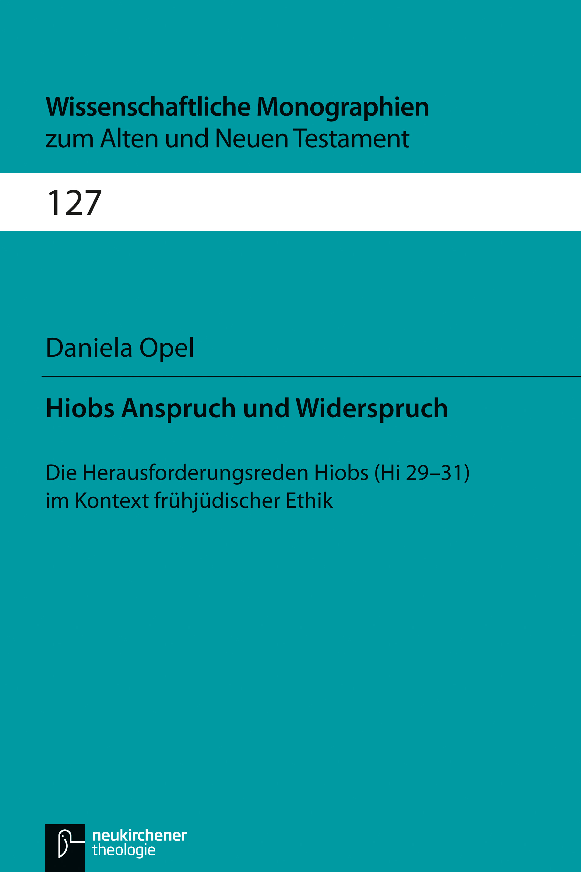 Book cover: Hiobs Anspruch und Widerspruch