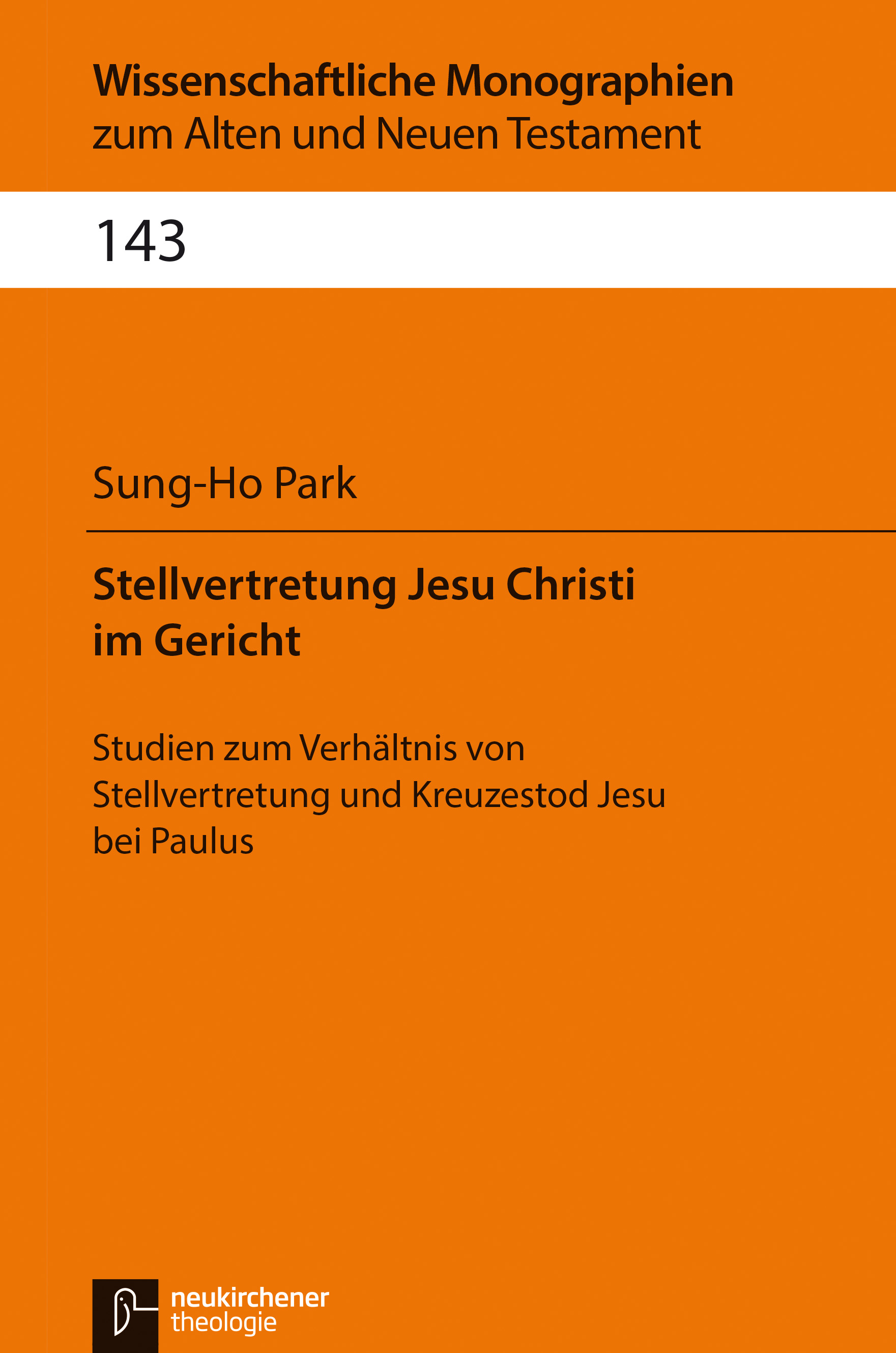 Book cover: Stellvertretung Jesu Christi im Gericht