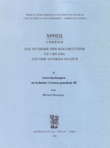 Book cover: Sedulius, Carmen paschale, Buch III