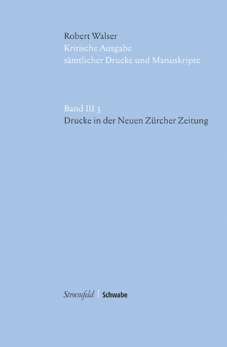 Book cover: Drucke in der Neuen Zurcher Zeitung