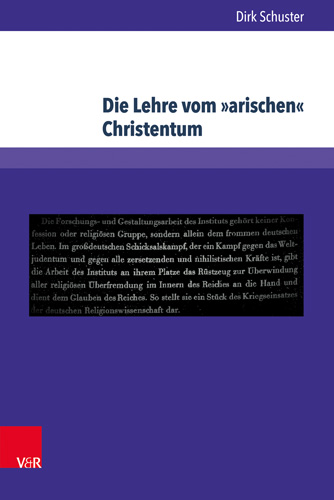 Book cover: Die Lehre vom »arischen« Christentum