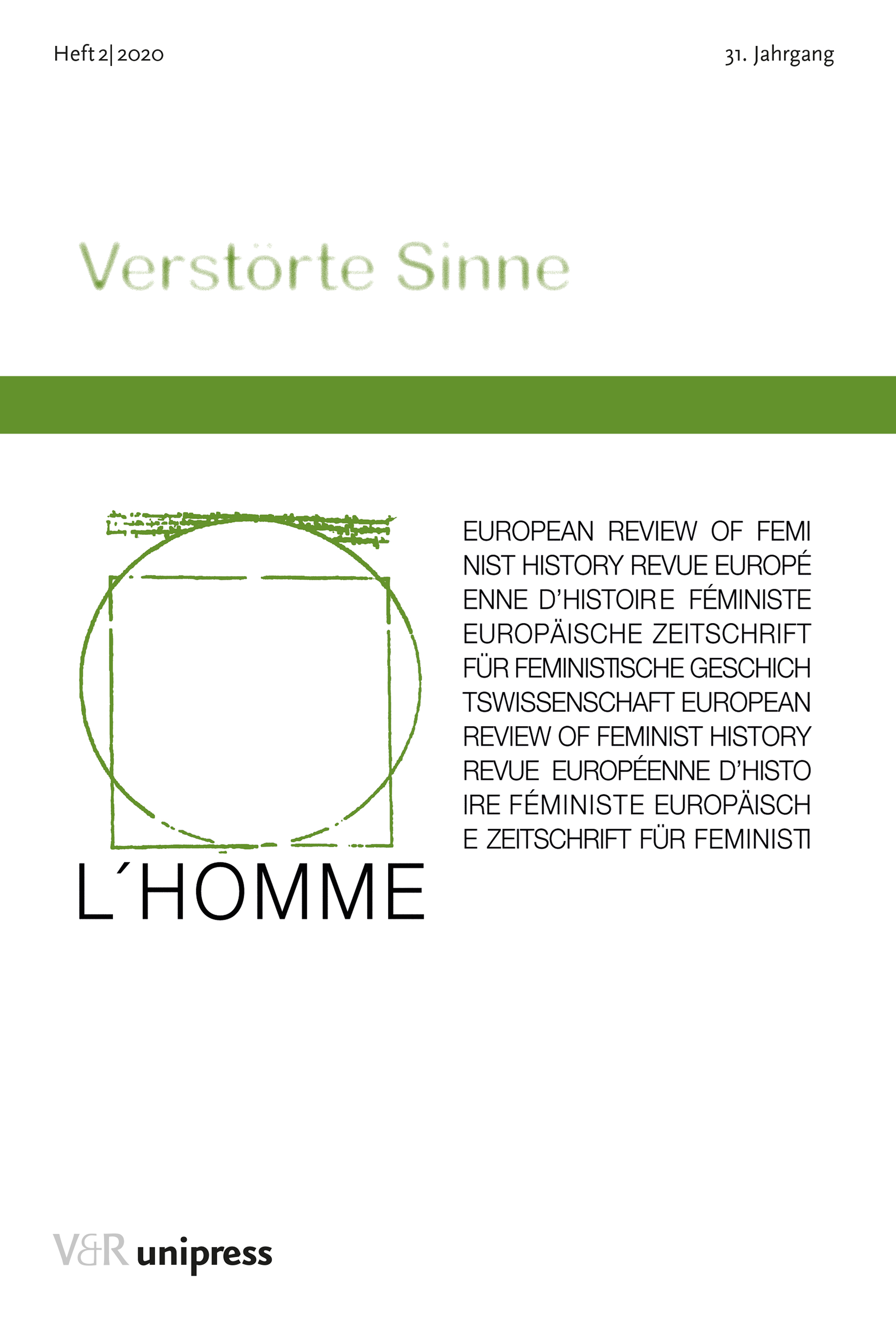 Book cover: Verstörte Sinne