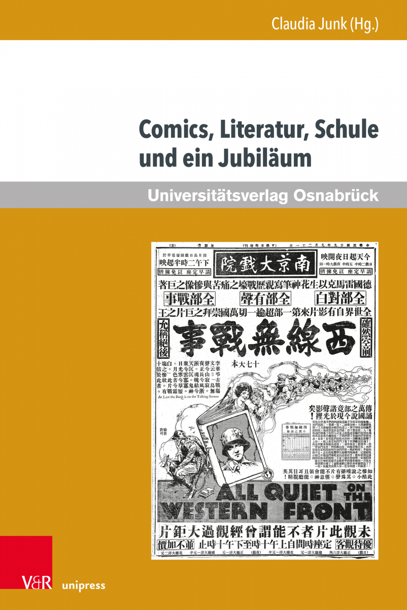 Book cover: Comics, Literatur, Schule und ein Jubiläum