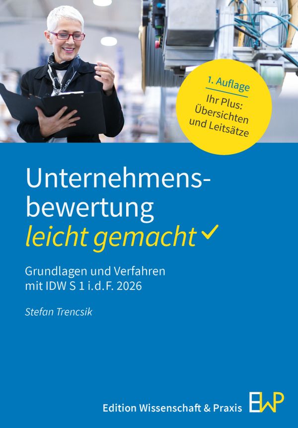 Book cover: Unternehmensbewertung – leicht gemacht