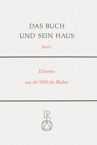Book cover: Das Buch und sein Haus