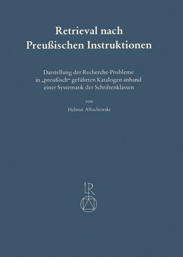 Book cover: Retrieval nach Preußischen Instruktionen