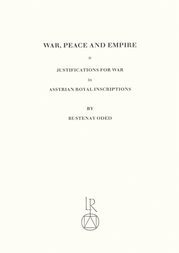 Book cover: War, Peace and Empire