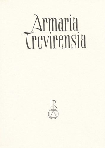 Book cover: Armaria Trevirensia