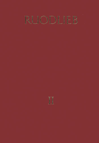 Book cover: Ruodlieb