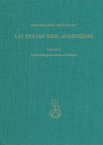 Book cover: Les Textes Vieil-Avestiques