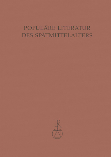 Book cover: Populäre Literatur des Spätmittelalters