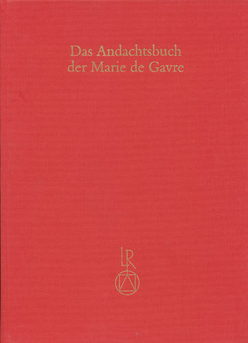 Book cover: Das Andachtsbuch der Marie de Gavre