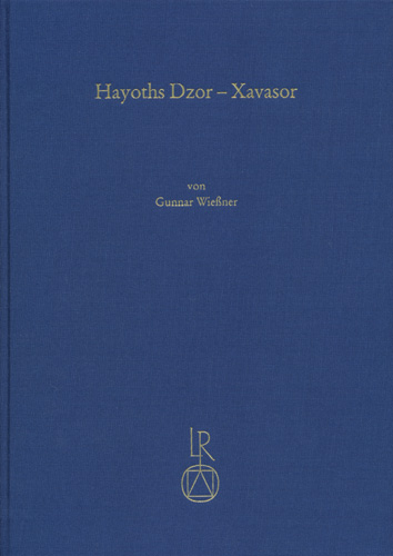 Book cover: Hayoths Dzor – Xavasor