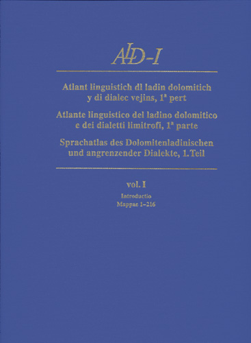 Book cover: ALD-I Sprachatlas des Dolomitenladinischen und angrenzender Dialekte
