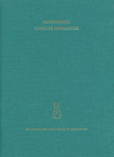 Book cover: Monumenta Linguae Messapicae