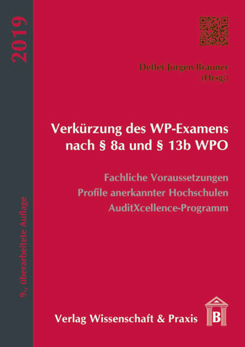 Book cover: Verkürzung des WP-Examens nach § 8a und § 13b WPO.