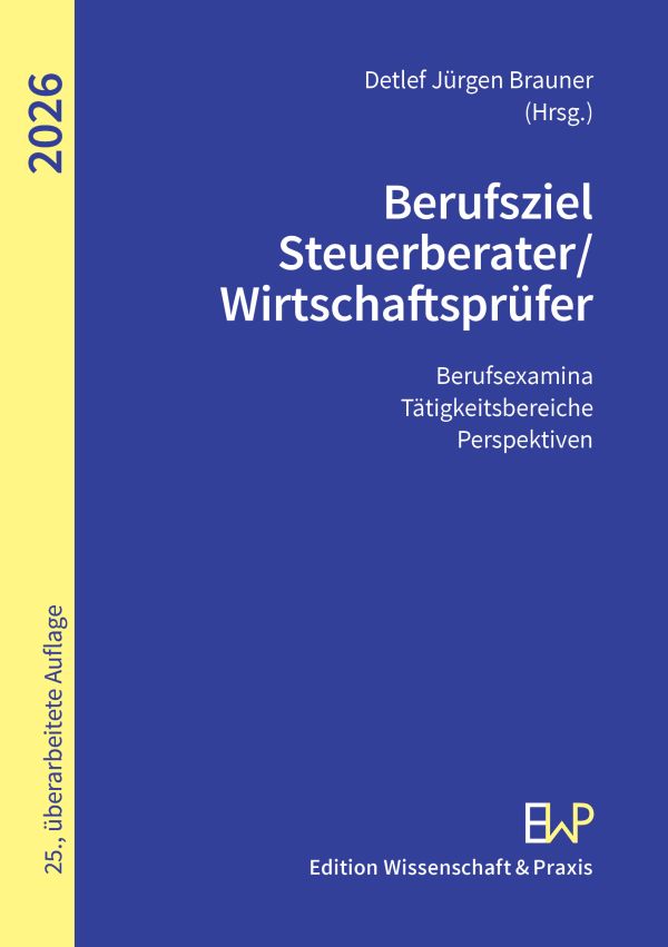 Book cover: Berufsziel Steuerberater-Wirtschaftsprüfer 2026