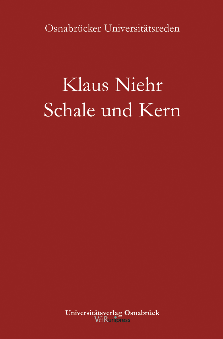 Book cover: Schale und Kern