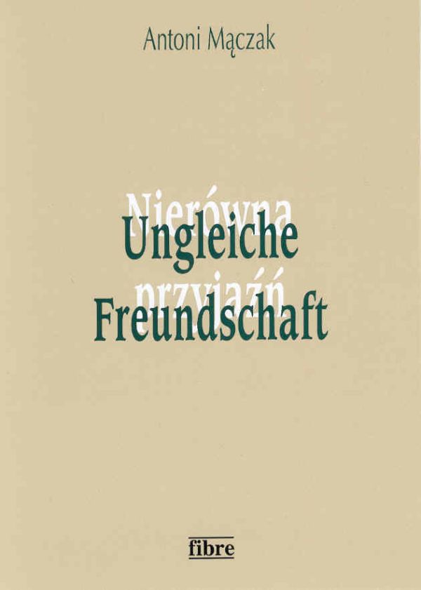 Book cover: Ungleiche Freundschaft