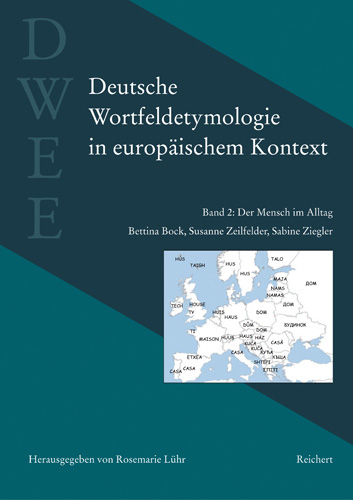 Book cover: Deutsche Wortfeldetymologie in europäischem Kontext (DWEE)