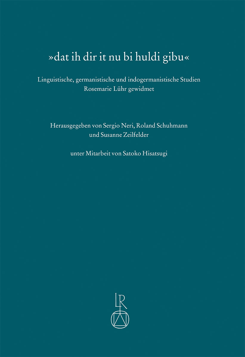 Book cover: „dat ih dir it nu bi huldi gibu“
