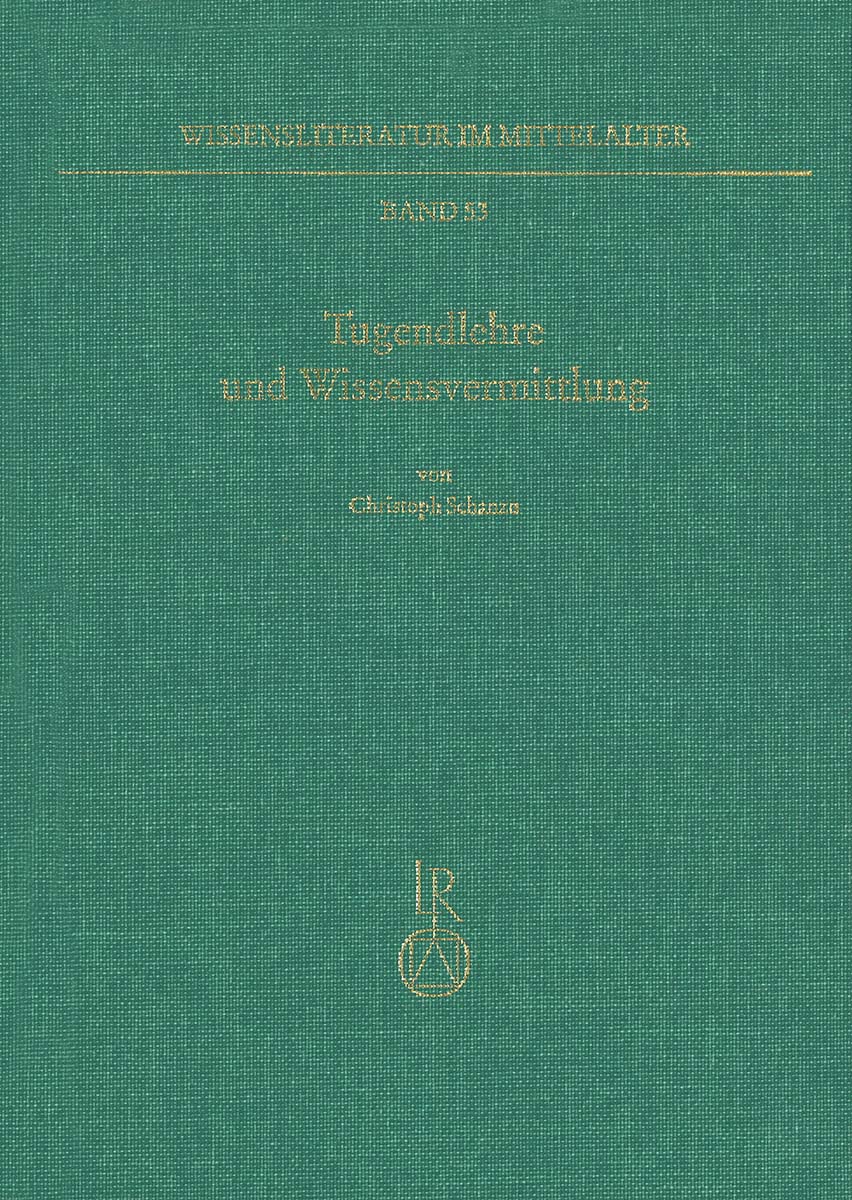 Book cover: Tugendlehre und Wissensvermittlung